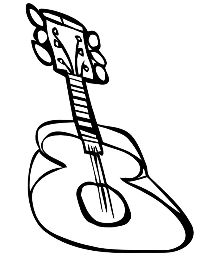 Dibujo para colorear: Instrumentos musicales (Objetos) #167404 - Dibujos para Colorear e Imprimir Gratis