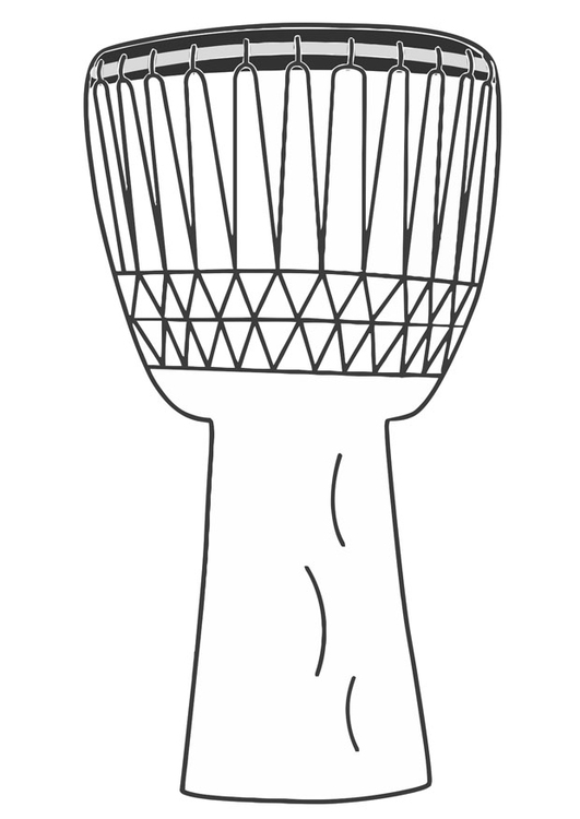 Dibujo para colorear: Instrumentos musicales (Objetos) #167405 - Dibujos para Colorear e Imprimir Gratis