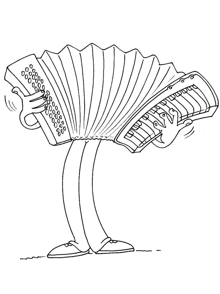 Dibujo para colorear: Instrumentos musicales (Objetos) #167408 - Dibujos para Colorear e Imprimir Gratis