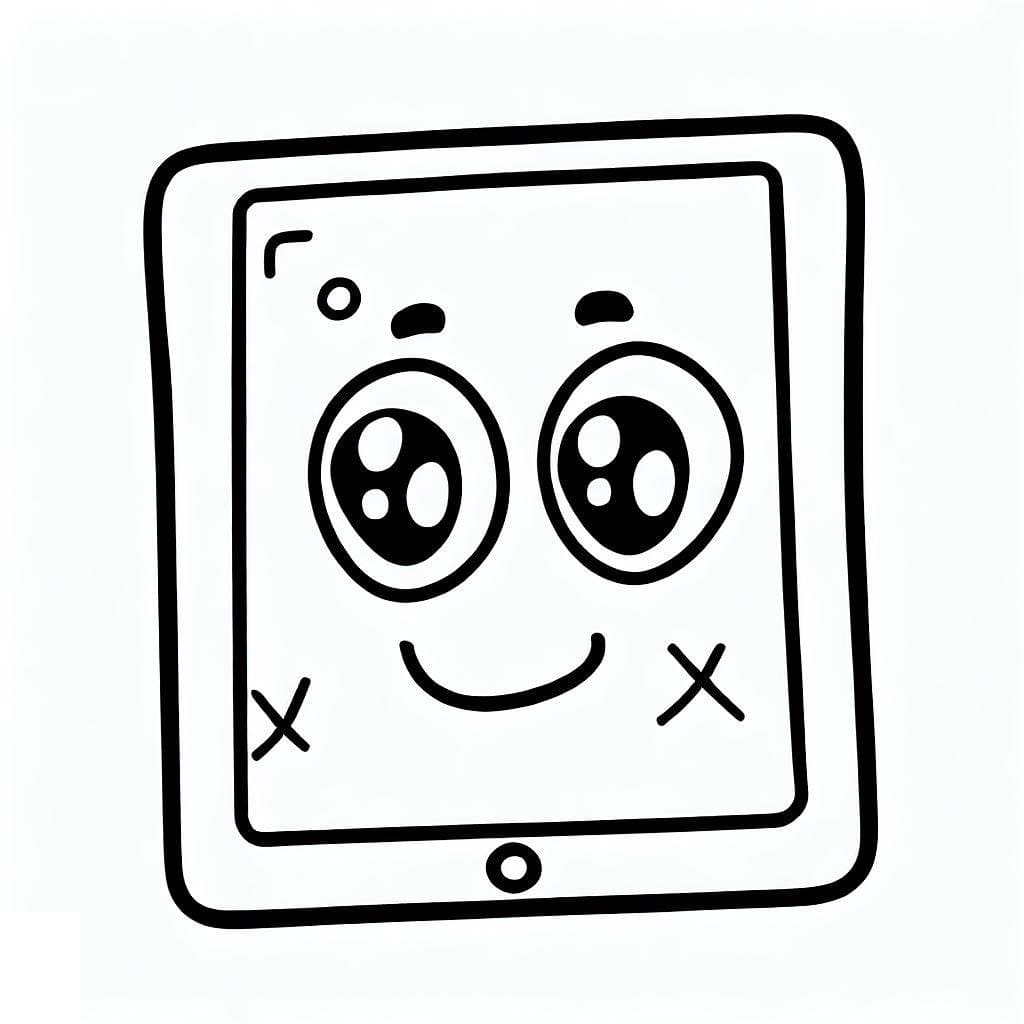 Dibujo para colorear: iPhone y iPad (Objetos) #191792 - Dibujos para Colorear e Imprimir Gratis