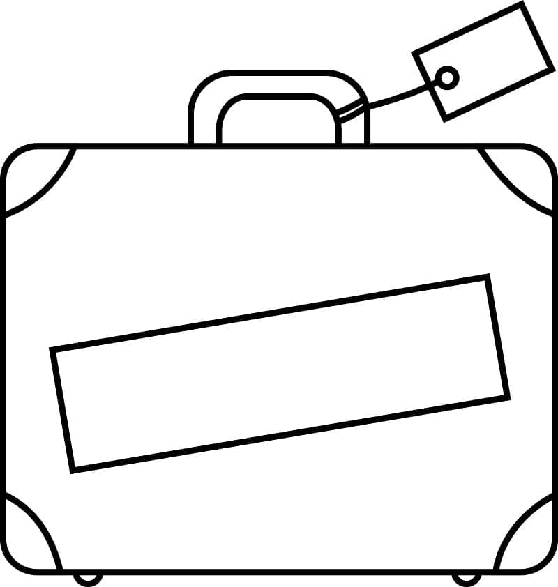 Dibujo gratuito Maleta #217427 de la coleccion Objetos para imprimir