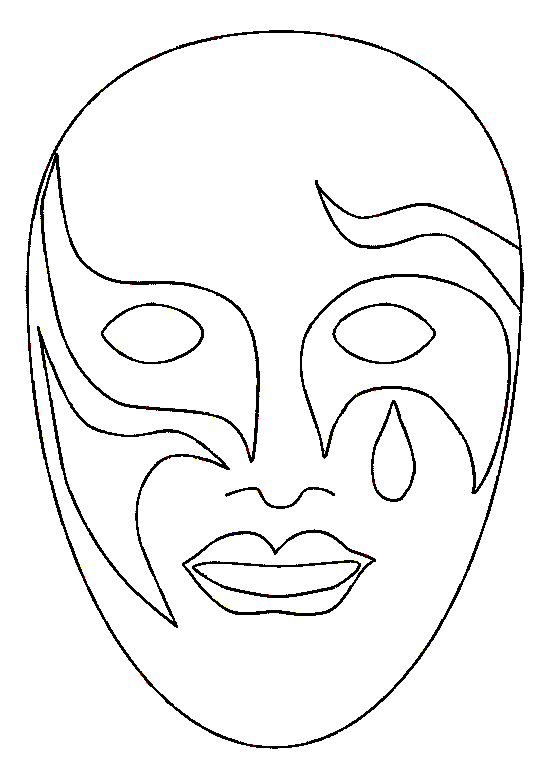 zapatilla Para aumentar Analítico Dibujos de Máscara (Objetos) para colorear y pintar – Páginas para imprimir