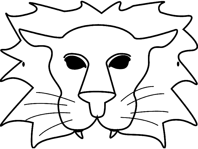 Dibujo para colorear: Máscara (Objetos) #120547 - Dibujos para Colorear e Imprimir Gratis