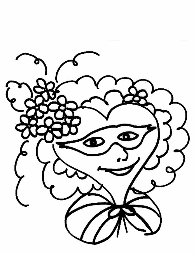 Dibujo para colorear: Máscara (Objetos) #120587 - Dibujos para Colorear e Imprimir Gratis