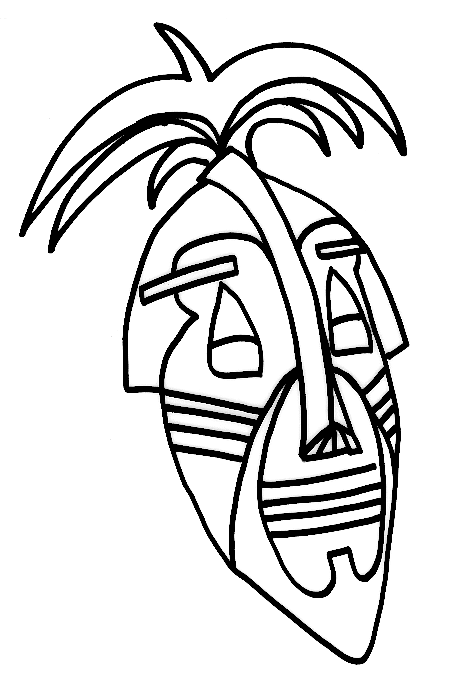 Dibujo para colorear: Máscara (Objetos) #120631 - Dibujos para Colorear e Imprimir Gratis