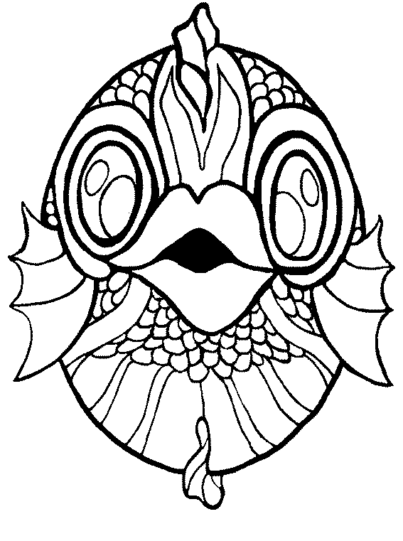 Dibujo para colorear: Máscara (Objetos) #120690 - Dibujos para Colorear e Imprimir Gratis