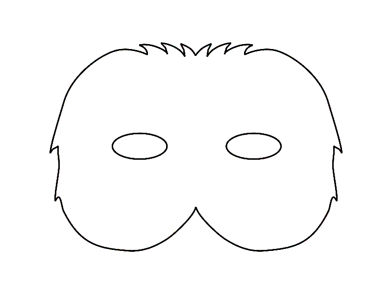 Dibujo para colorear: Máscara (Objetos) #120697 - Dibujos para Colorear e Imprimir Gratis