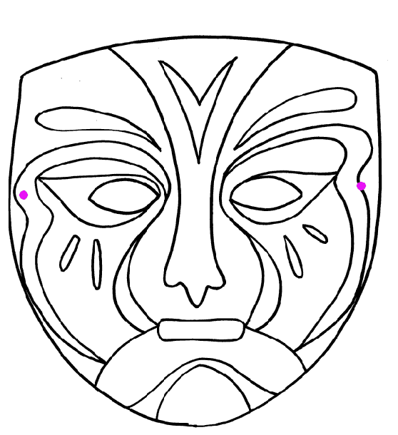 Dibujo para colorear: Máscara (Objetos) #120750 - Dibujos para Colorear e Imprimir Gratis