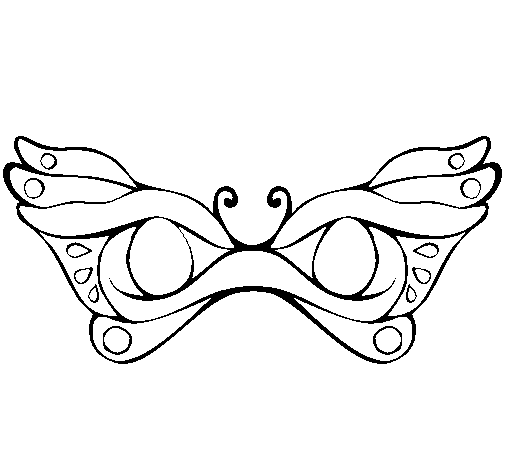 Dibujo para colorear: Máscara (Objetos) #120766 - Dibujos para Colorear e Imprimir Gratis