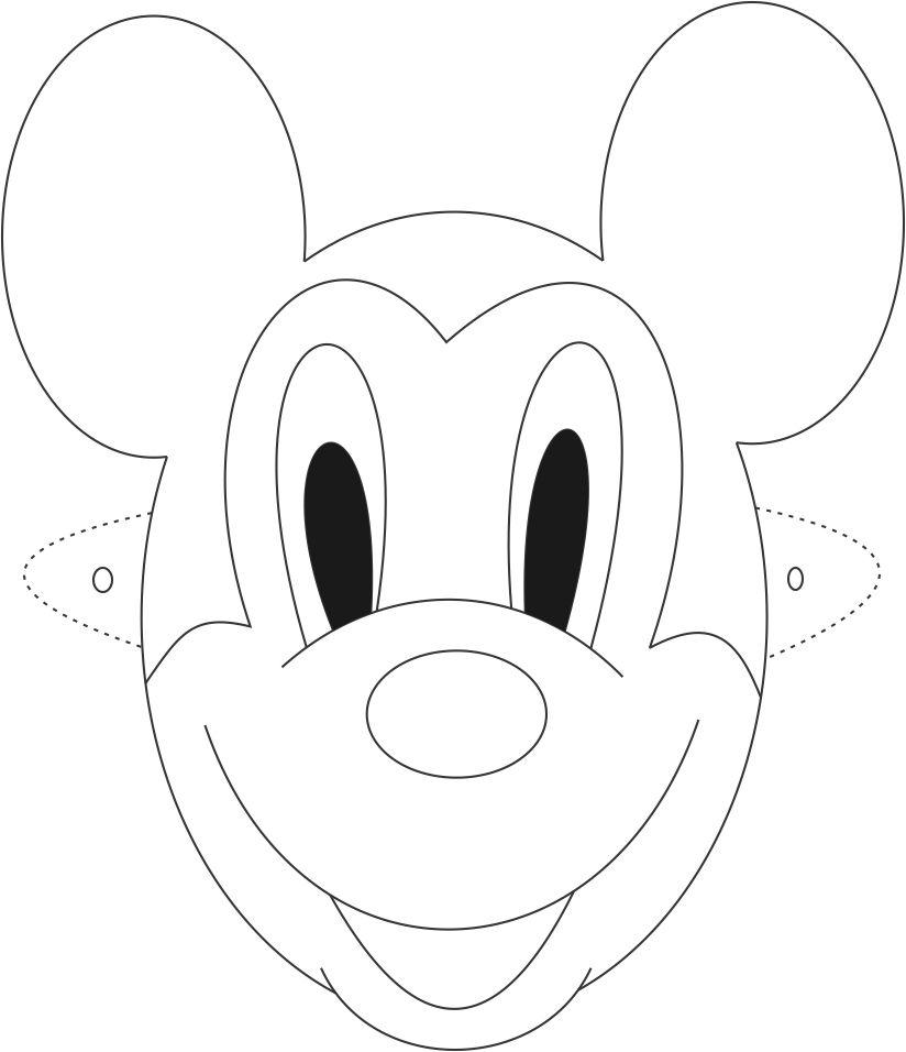 Dibujo para colorear: Máscara (Objetos) #120850 - Dibujos para Colorear e Imprimir Gratis