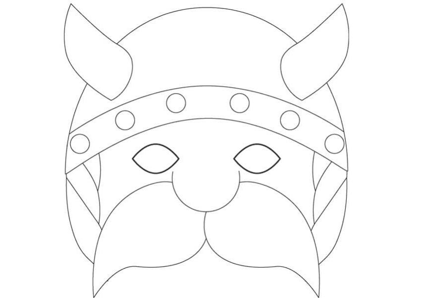 Dibujo para colorear: Máscara (Objetos) #120855 - Dibujos para Colorear e Imprimir Gratis