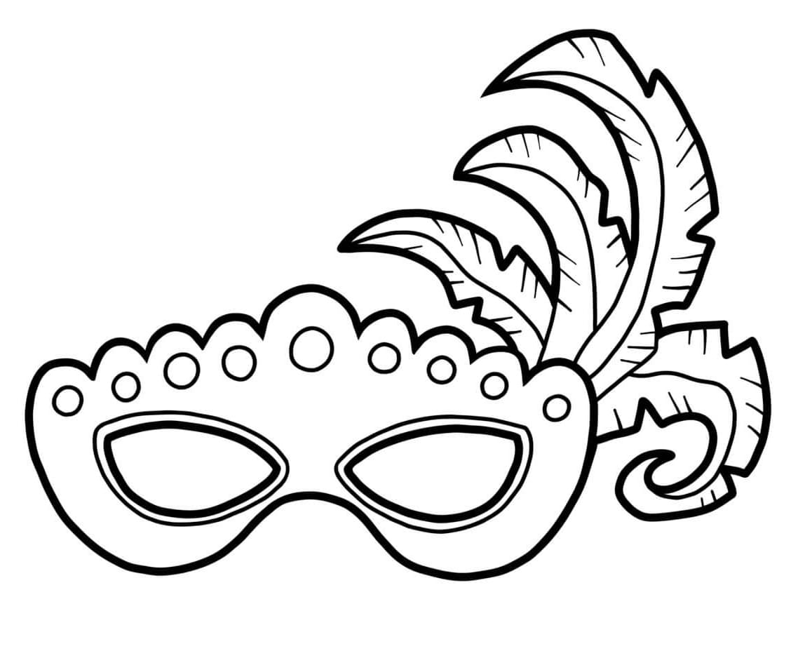 Dibujo gratuito Máscara de Carnaval #216557 de la coleccion Objetos para imprimir