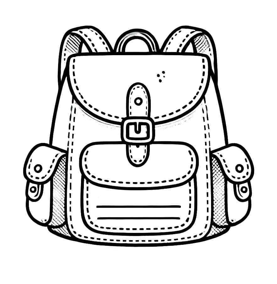 Dibujo gratuito Mochila Escolar #220463 de la coleccion Objetos para imprimir