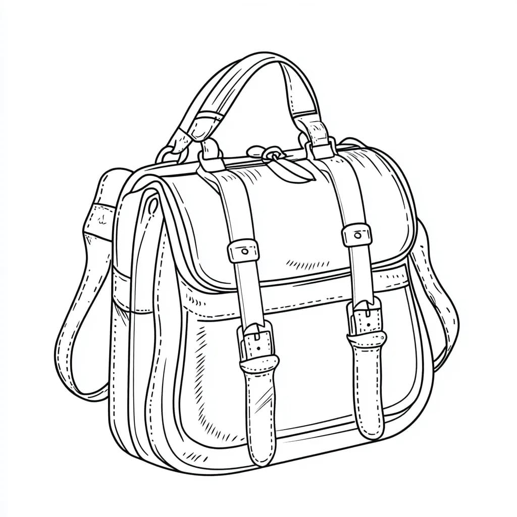 Dibujo gratuito Mochila Escolar #220466 de la coleccion Objetos para imprimir