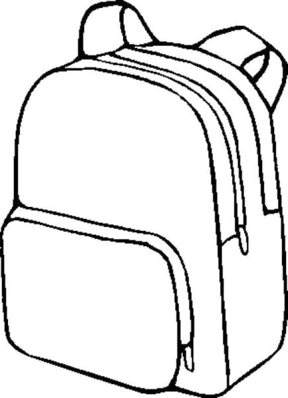 Dibujo gratuito Mochila Escolar #220472 de la coleccion Objetos para imprimir