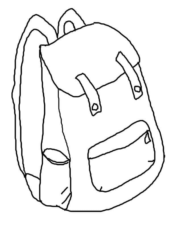 Dibujo gratuito Mochila Escolar #220476 de la coleccion Objetos para imprimir