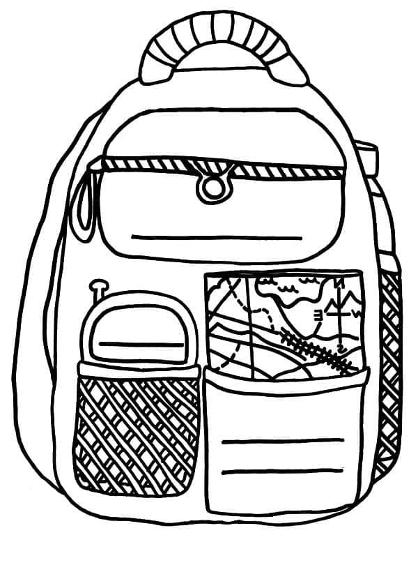 Dibujo gratuito Mochila Escolar #220477 de la coleccion Objetos para imprimir