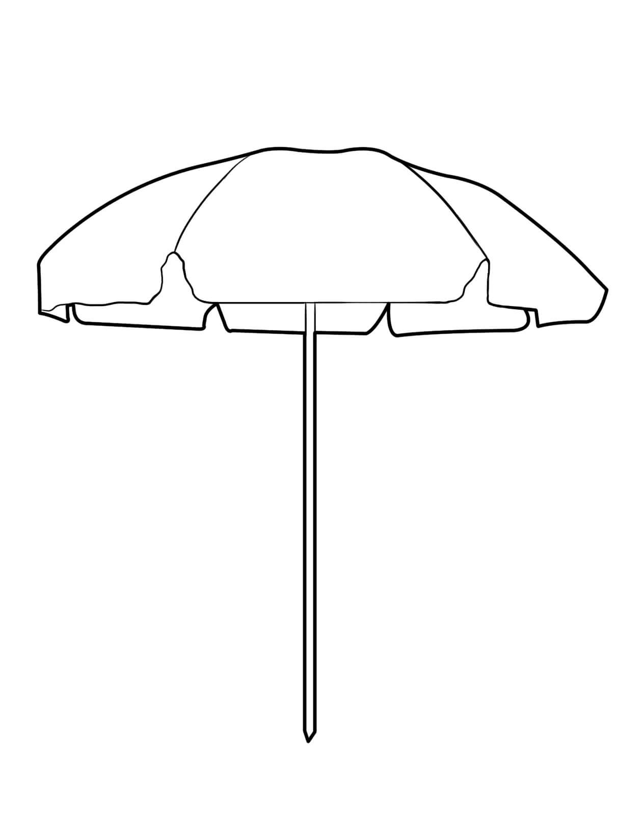 Dibujo gratuito Paraguas #172713 de la coleccion Objetos para imprimir