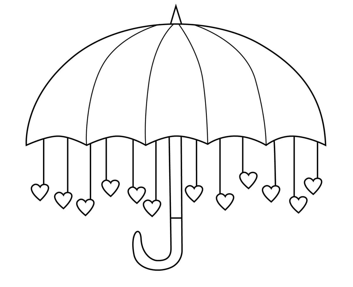 Dibujo gratuito Paraguas #172732 de la coleccion Objetos para imprimir