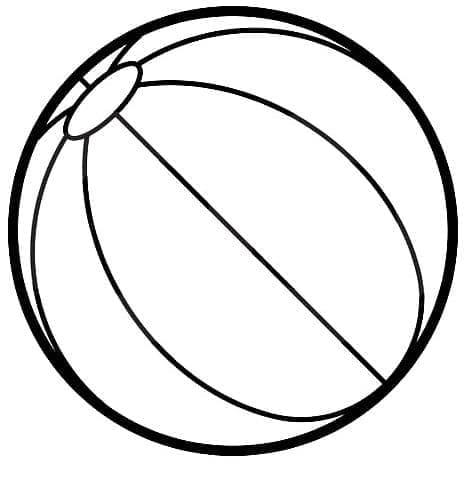Dibujo gratuito Pelota de Playa #207072 de la coleccion Objetos para imprimir
