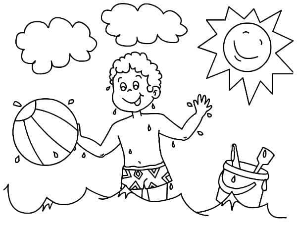 Dibujo gratuito Pelota de Playa #207080 de la coleccion Objetos para imprimir