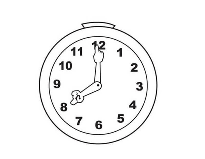 Dibujo gratuito Reloj #172824 de la coleccion Objetos para imprimir