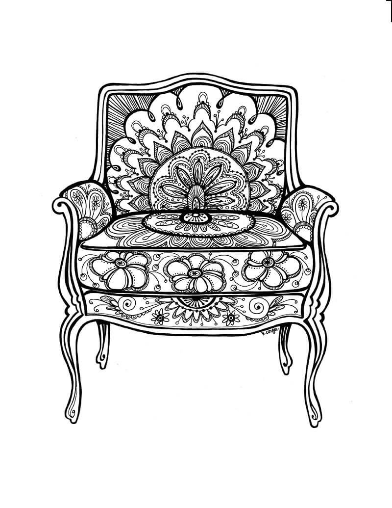 Dibujo gratuito Silla #180473 de la coleccion Objetos para imprimir