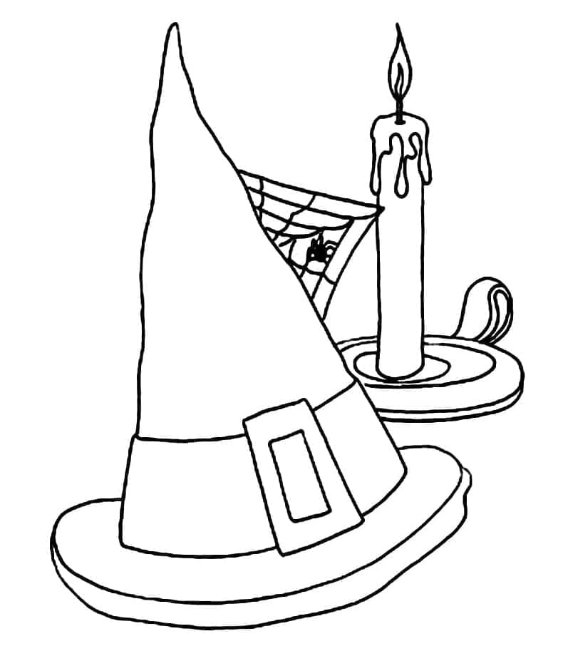 Dibujo gratuito Sombrero de Bruja #203995 de la coleccion Objetos para imprimir