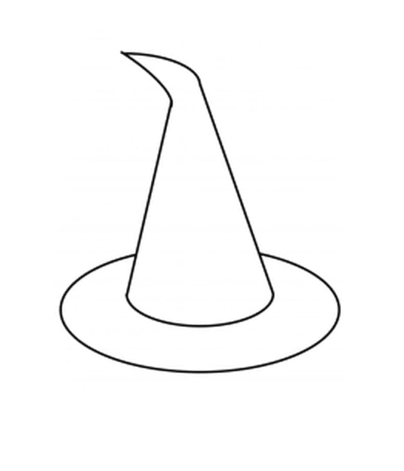 Dibujo gratuito Sombrero de Bruja #204016 de la coleccion Objetos para imprimir