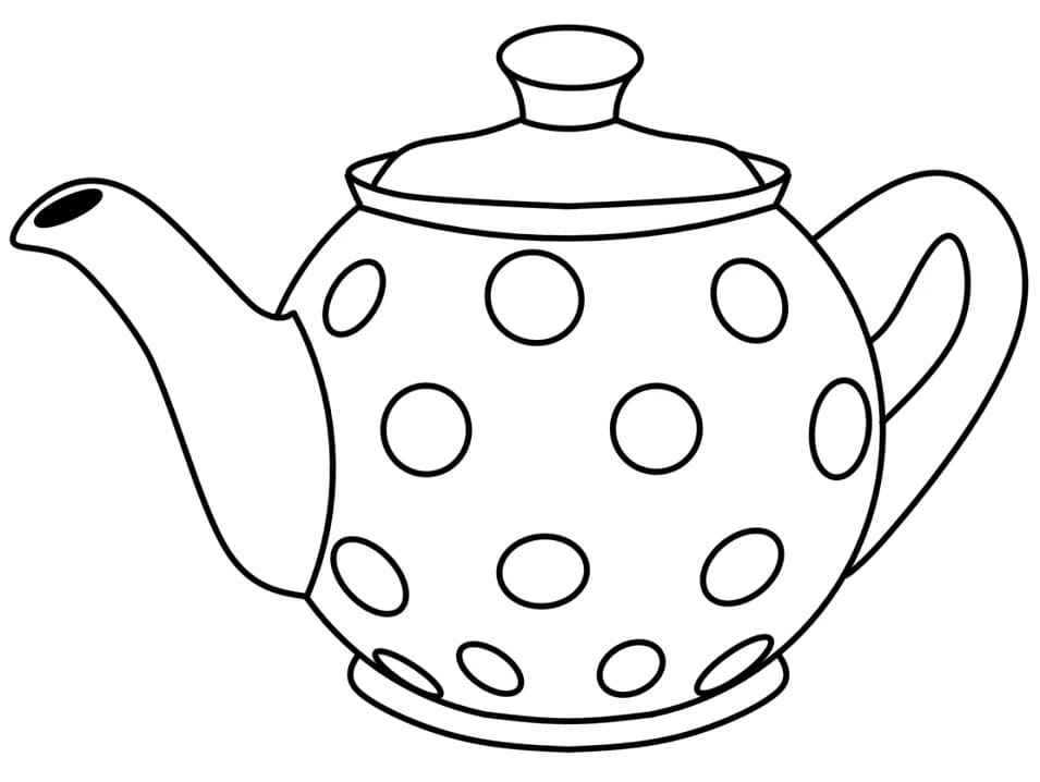 Dibujo gratuito Tetera #185612 de la coleccion Objetos para imprimir