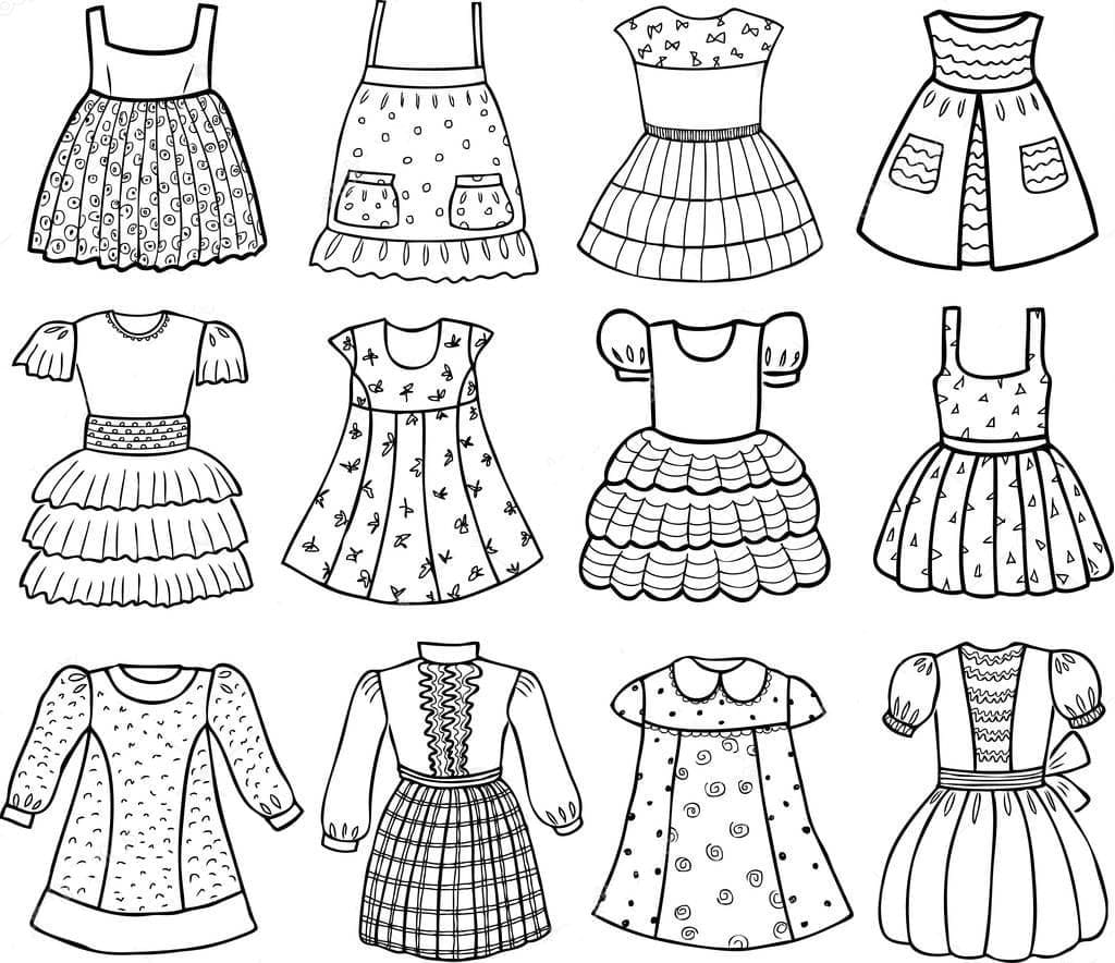 Dibujo gratuito Vestido #186183 de la coleccion Objetos para imprimir Dibujo gratuito Vestido #186183 de la coleccion Objetos para imprimir
