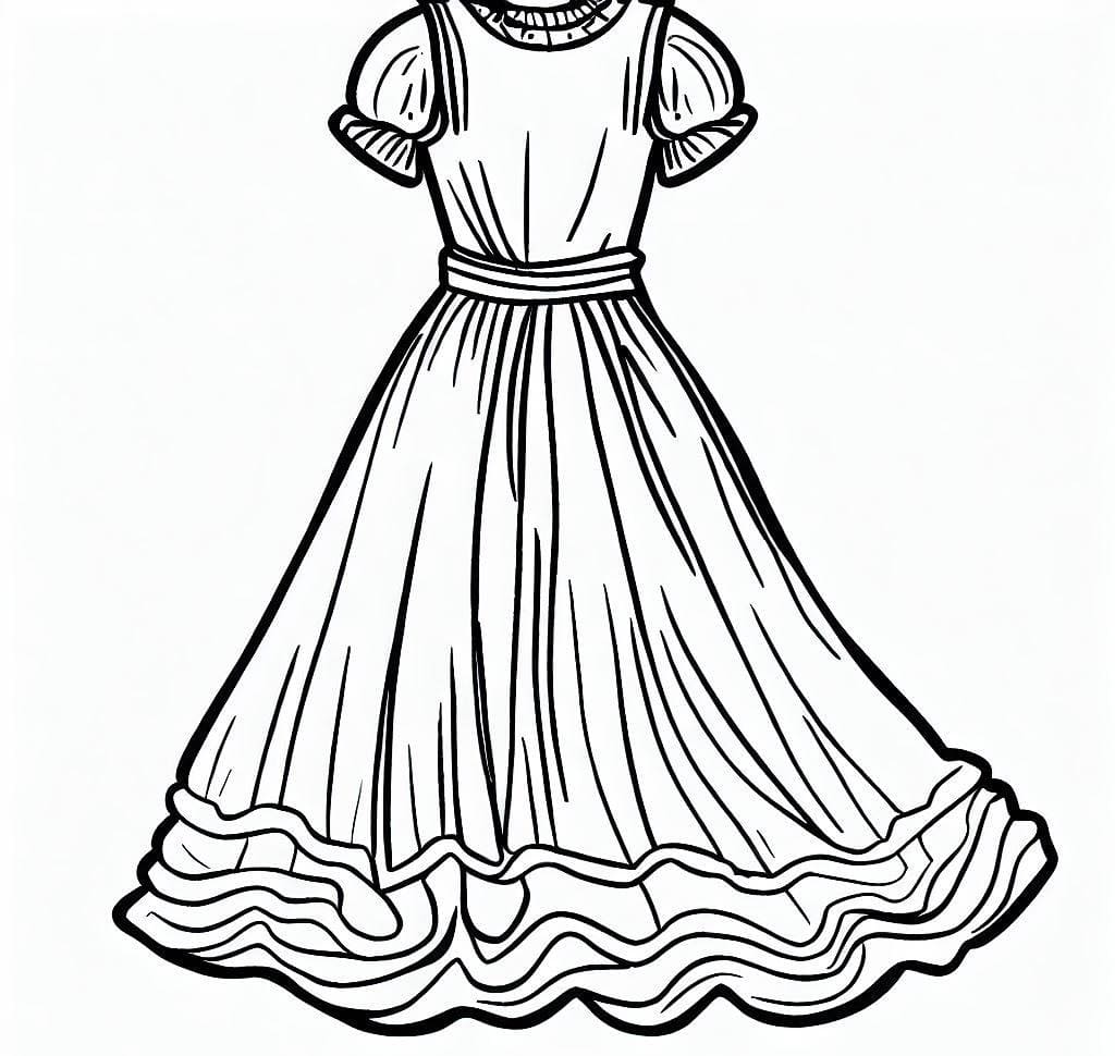 Dibujo gratuito Vestido #186187 de la coleccion Objetos para imprimir