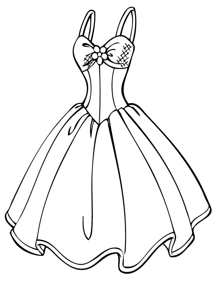 Dibujo gratuito Vestido #186192 de la coleccion Objetos para imprimir