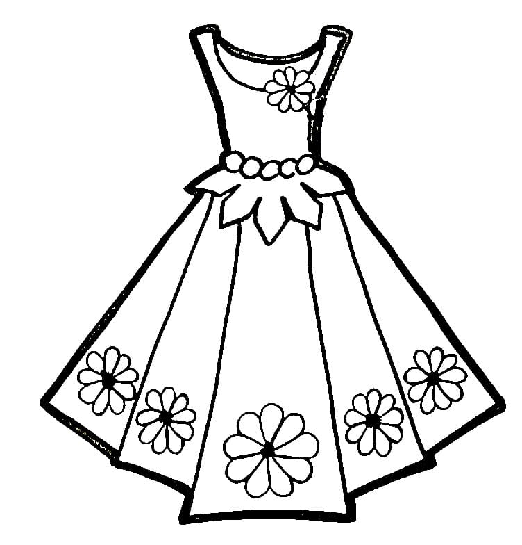 Dibujo gratuito Vestido #186193 de la coleccion Objetos para imprimir