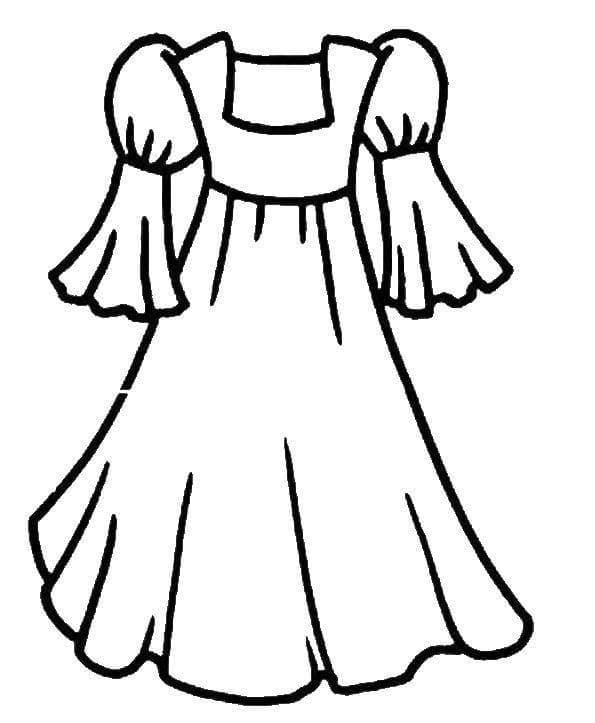 Dibujo gratuito Vestido #186197 de la coleccion Objetos para imprimir