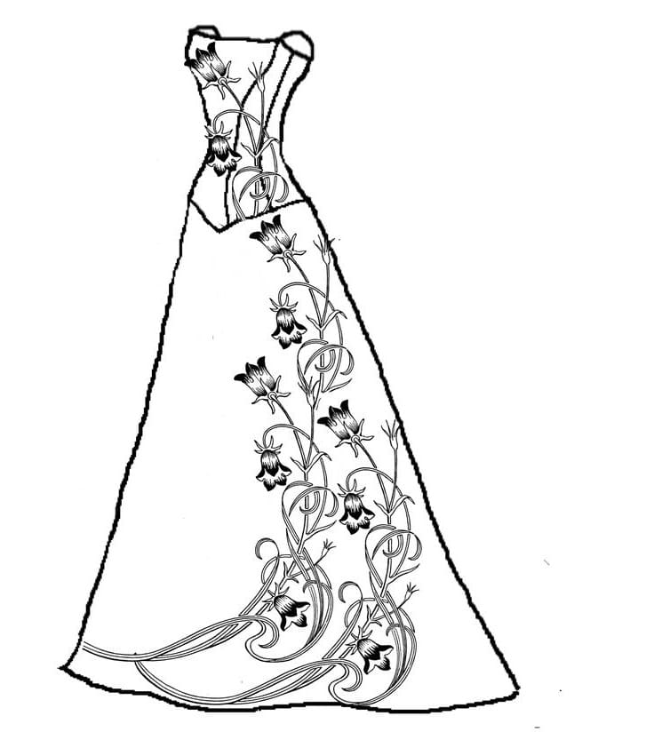 Dibujo gratuito Vestido #186208 de la coleccion Objetos para imprimir