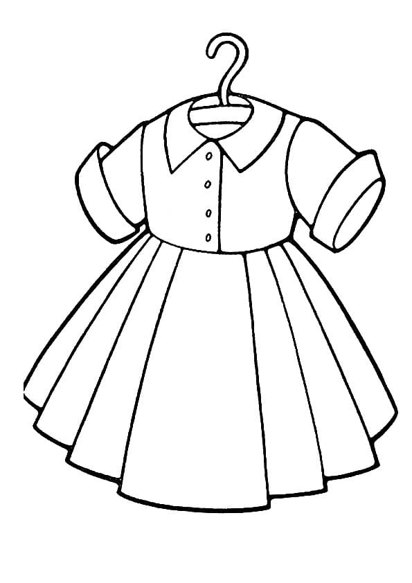 Dibujo gratuito Vestido #186226 de la coleccion Objetos para imprimir