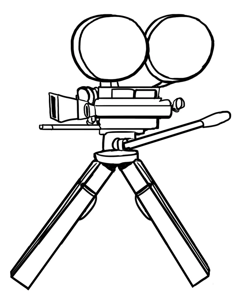 Dibujo gratuito Videocámara #120345 de la coleccion Objetos para imprimir