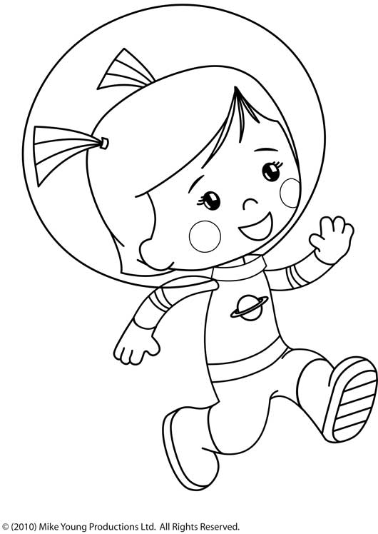 Dibujo para colorear: Astronauta (Ocupaciones) #87593 - Dibujos para Colorear e Imprimir Gratis