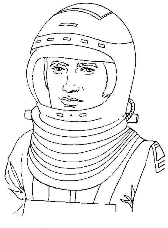 Dibujo para colorear: Astronauta (Ocupaciones) #87604 - Dibujos para Colorear e Imprimir Gratis