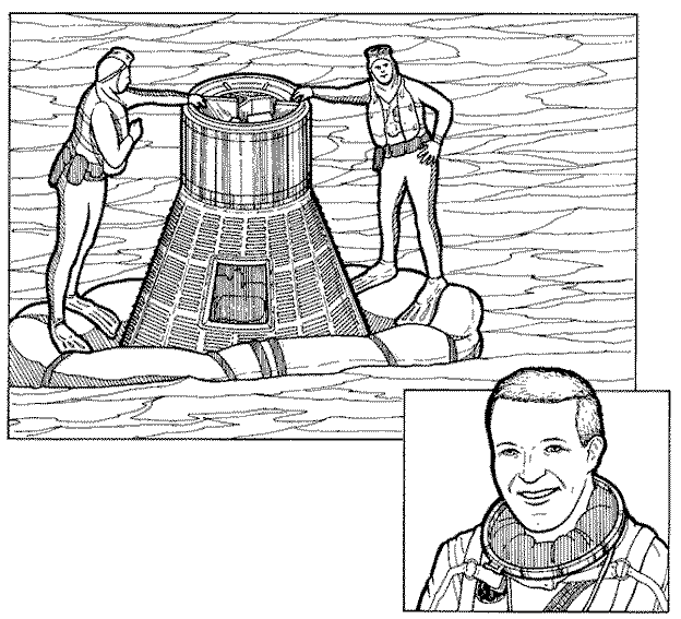 Dibujo para colorear: Astronauta (Ocupaciones) #87652 - Dibujos para Colorear e Imprimir Gratis