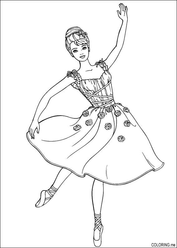 Dibujo para colorear: Bailarín / Bailarina (Ocupaciones) #92133 - Dibujos para Colorear e Imprimir Gratis