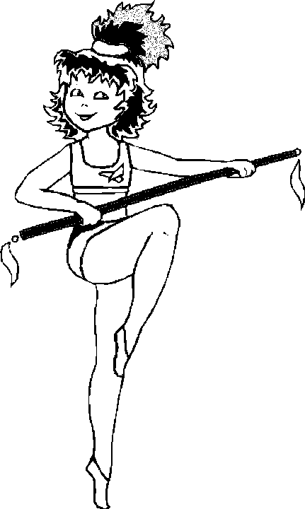 Dibujo para colorear: Bailarín / Bailarina (Ocupaciones) #92143 - Dibujos para Colorear e Imprimir Gratis