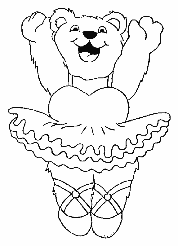 Dibujo para colorear: Bailarín / Bailarina (Ocupaciones) #92168 - Dibujos para Colorear e Imprimir Gratis