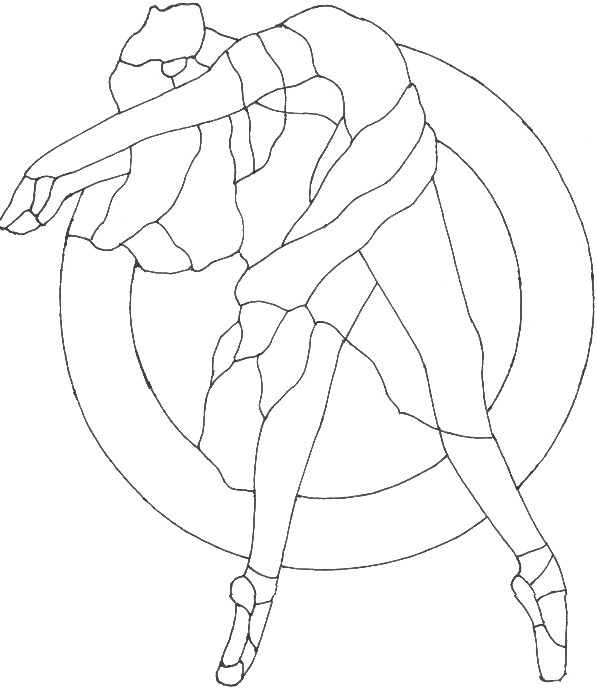 Dibujo para colorear: Bailarín / Bailarina (Ocupaciones) #92185 - Dibujos para Colorear e Imprimir Gratis