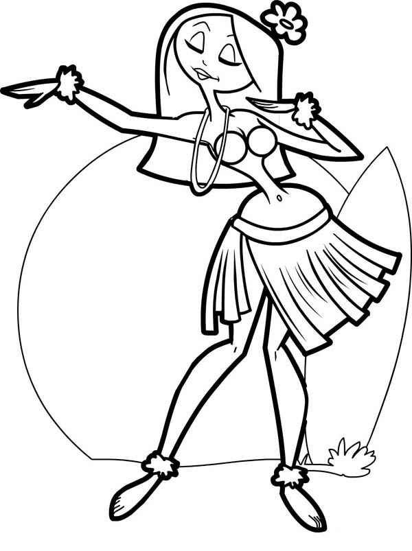 Dibujo para colorear: Bailarín / Bailarina (Ocupaciones) #92365 - Dibujos para Colorear e Imprimir Gratis