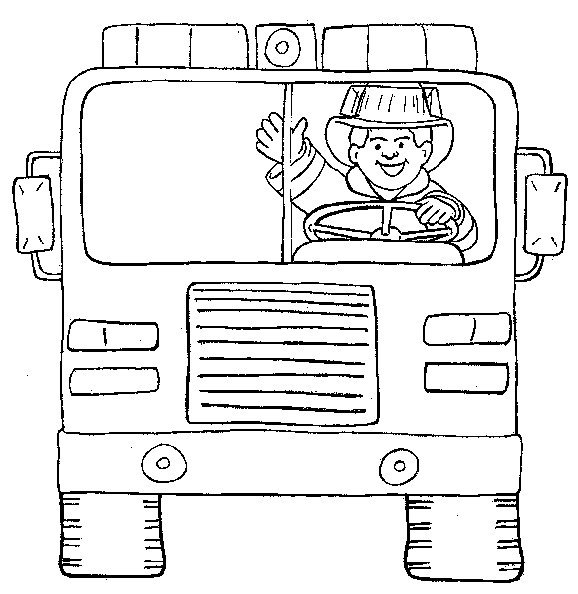 Dibujo para colorear: Bombero (Ocupaciones) #105618 - Dibujos para Colorear e Imprimir Gratis