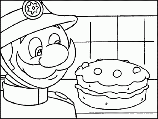 Dibujo para colorear: Bombero (Ocupaciones) #105648 - Dibujos para Colorear e Imprimir Gratis