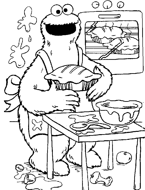 Dibujo para colorear: Cocinero / Cocinera (Ocupaciones) #91951 - Dibujos para Colorear e Imprimir Gratis