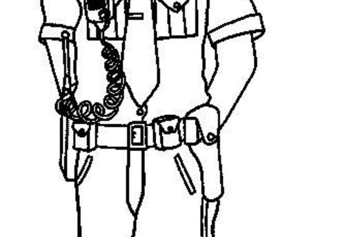 Dibujo para colorear: Oficial de policia (Ocupaciones) #105473 - Dibujos para Colorear e Imprimir Gratis